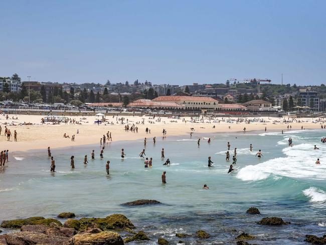 Swimmers at Bondi Beach. Picture: NCA NewsWire / Flavio Brancaleone