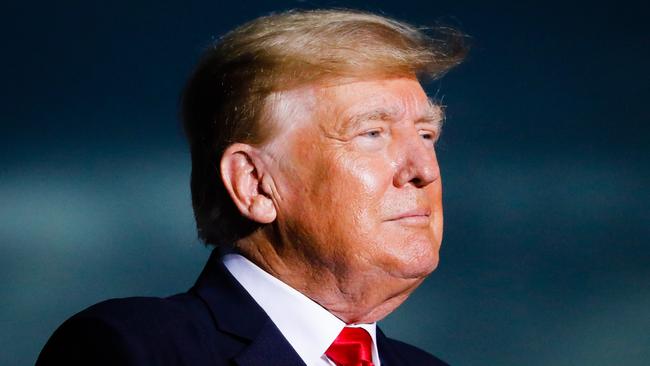 Former US President Donald Trump during a rally in Sarasota, Florida.