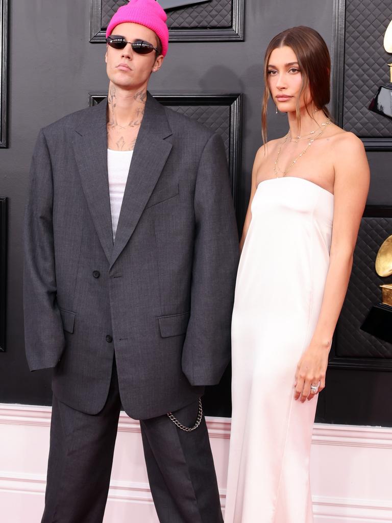 Power couple Justin and Hailey Bieber. Picture: Amy Sussman/Getty Images