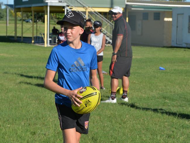 Jaxon Purdue after being selected in the North Queensland U12 team. The Mackay product has been a Cowboys fan since he can remember.