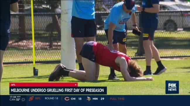 Demons take on gruelling first day of training