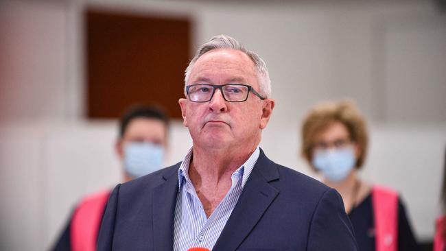 NSW Health Minister Brad Hazzard speaks to the media during press conference in Sydney. Picture: NCA NewsWire / Flavio Brancaleone