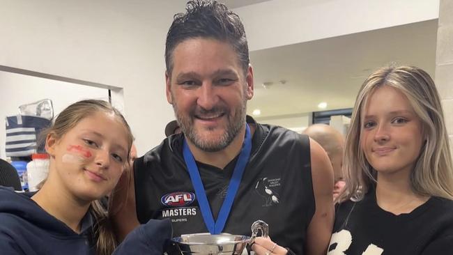 Fevola with his daughters Leni and Lulu