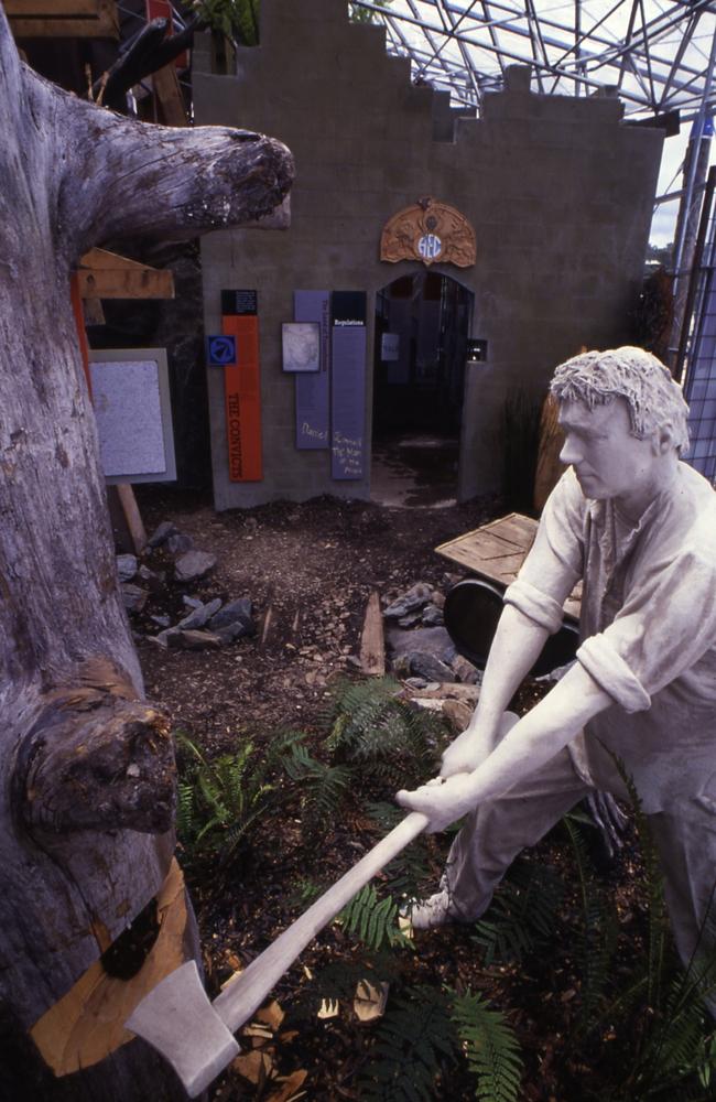 The Reflections Exhibition at the West Coast Visitor Information Centre (or Strahan Visitor Centre) on the Strahan waterfront. Picture: Supplied