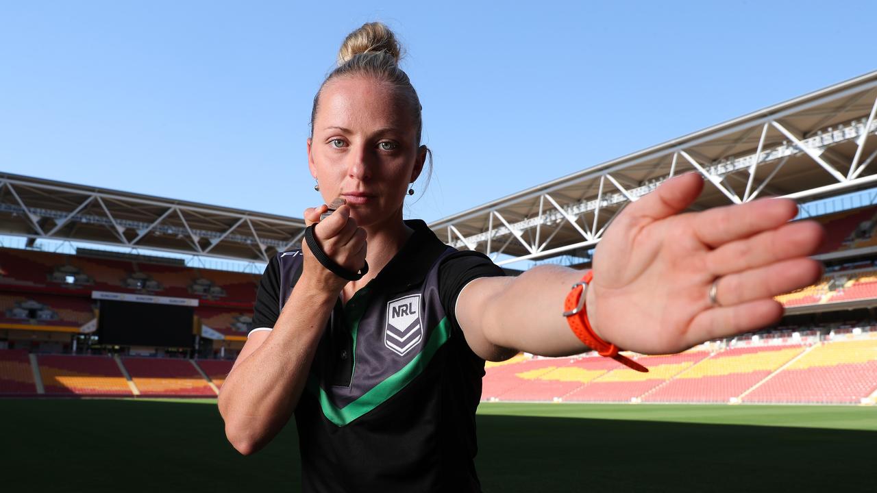 NRL ref Belinda Sleeman. Photographer: Liam Kidston