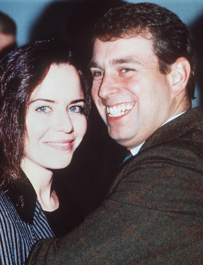 Prince Andrew with girlfriend and actor Koo Stark in the early 1980s.