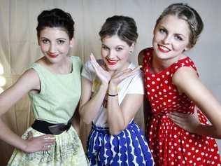 Amber Wilson, Corrin Lambie and Mel Oldenburg were models at the Carnivale. Picture: Sarah Harvey