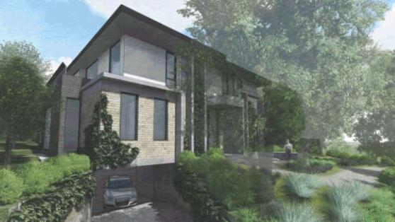 An artist’s impression of the building at 175 Cape St, Heidelberg.