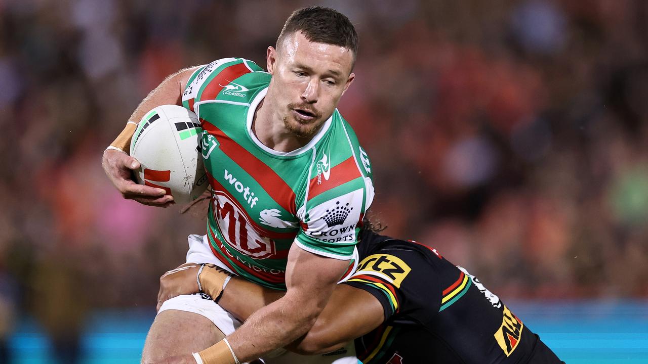 Cook’s stats aren’t as prolific as previous years, but he’s been a key reason behind South Sydney’s form this season. Picture: Cameron Spencer/Getty Images