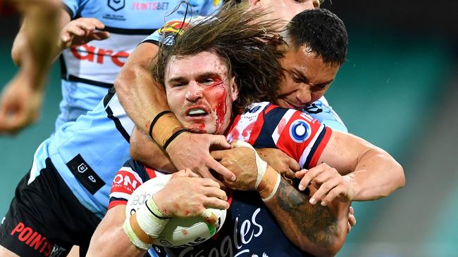 Angus Crichton 2021 NRL Round 05 - Sydney Roosters v Cronulla-Sutherland Sharks, Sydney Cricket Ground*, 2021-04-10. Digital image by Gregg Porteous � NRL Photos