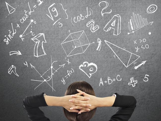 Generic photo of a maths student in class. Picture: iStock