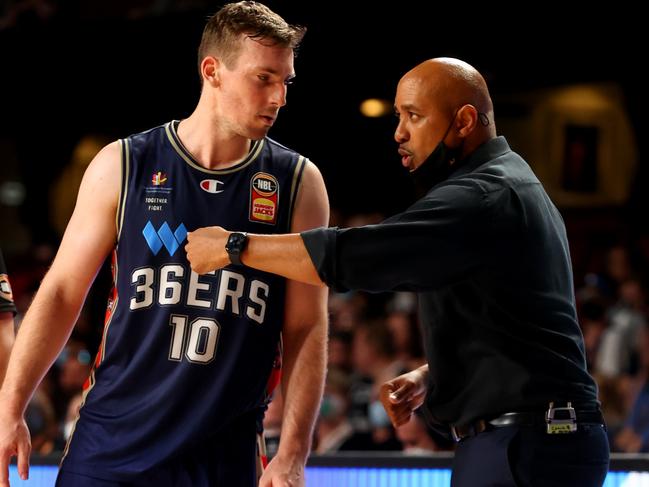 CJ Bruton advises star guard Mitch McCarron. Picture: Getty Images