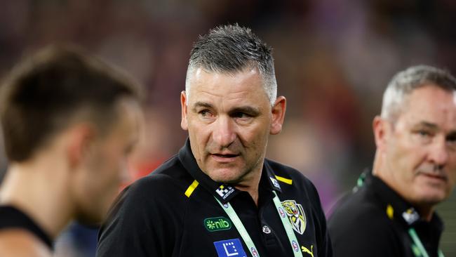 Adem Yze says his coaching will be better for the daunting challenge of guiding Richmond through its injury-plagued start to the season. Picture: Dylan Burns / Getty Images