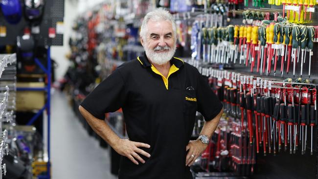 Rachel’s father Greg Ford was a ten pound pom who built one of the largest tool businesses in Queensland. Picture: Luke Marsden.