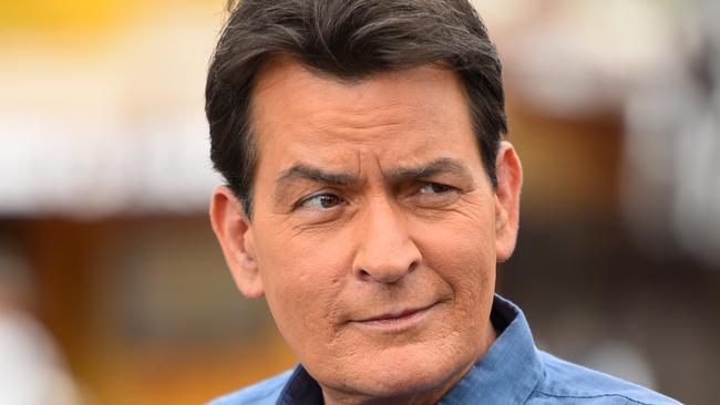 UNIVERSAL CITY, CA - MAY 12: Charlie Sheen visits "Extra" at Universal Studios Hollywood on May 12, 2015 in Universal City, California. (Photo by Noel Vasquez/Getty Images)