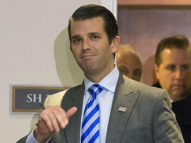 Donald Trump Jr has been mocked in an explosive new book. Picture: Tasos Katopodis/Getty Images/AFP