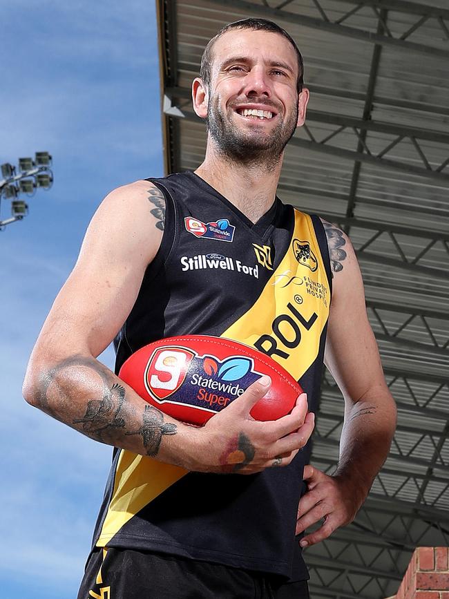 Glenelg Football Club player Rulla Kelly-Mansell at the Bay Oval last year. Picture: Sarah Reed