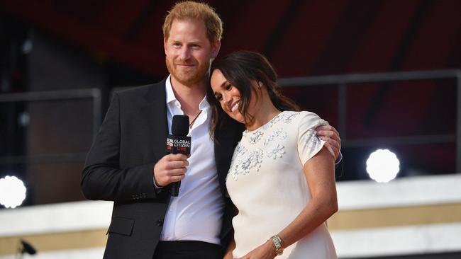 Prince Harry and Meghan Markle. Picture: Angela Weiss/AFP