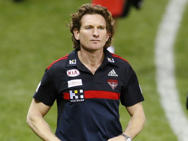 Round 20. Essendon vs Adelaide Crows at Etihad Stadium. Essendon coach James Hird walks off Etihad Stadium after losing to Adelaide. Pic: Michael Klein