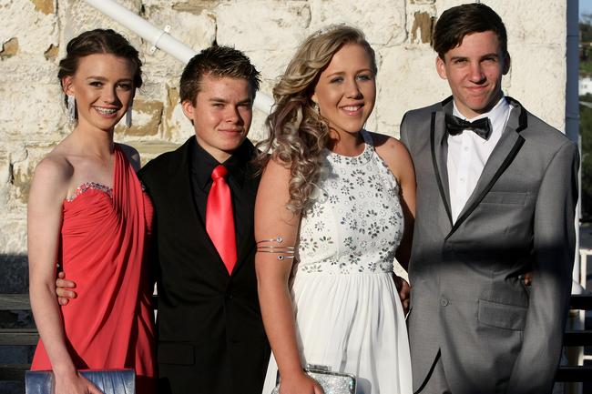 From left, Prudence Raspin, Tyler Higgs, Chloe Read and Lucas Parket. Pictures: Carolyn Docking