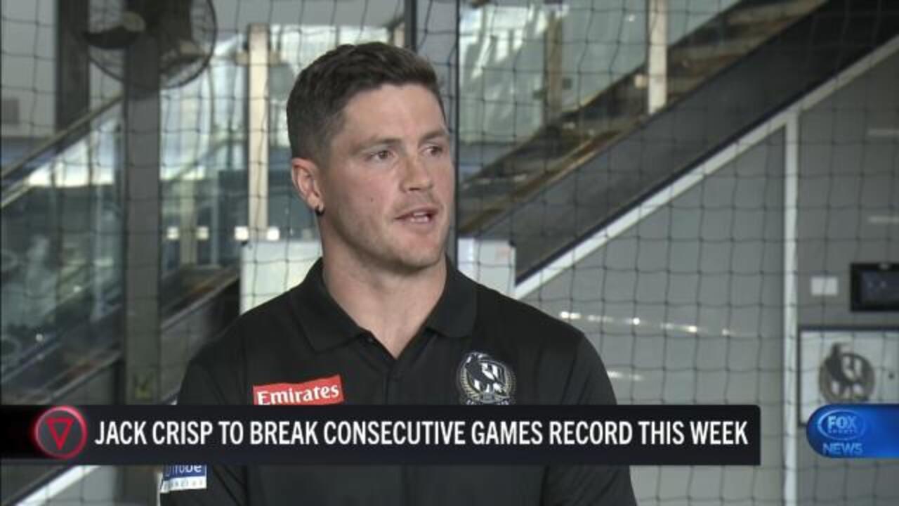 Crisp set to break 'crazy' AFL record