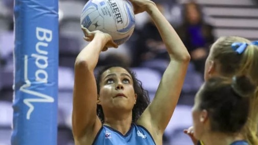 Naomi Henry claims her right knee was fractured during a fiery division one clash against league rivals Cheltenham Football Netball Club nearly two years ago. Picture: Netball Victoria