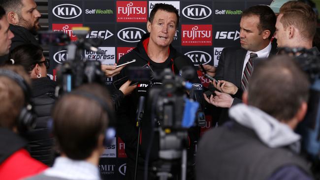 John Worsfold turned the tables on the media. Pic: AAP