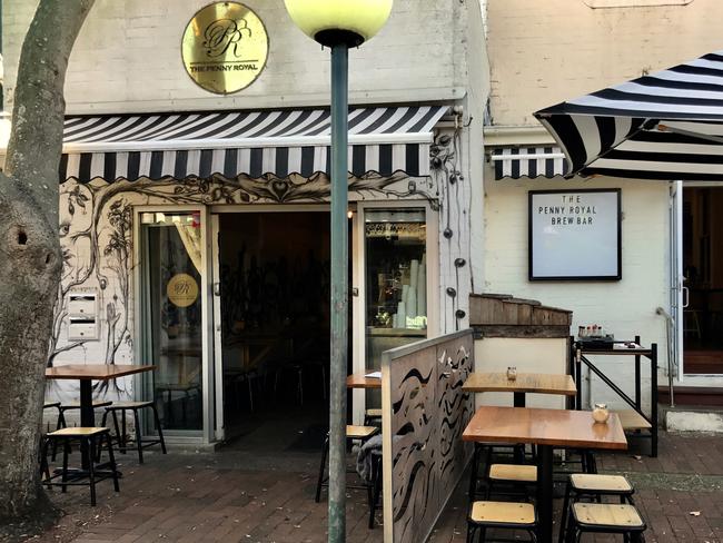 A cafe in one of Mosman’s laneways: The Penny Royal. Picture: Jenifer Jagielski