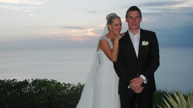 Jodie and Greg Oddy tied the knot in Bali. Picture: File