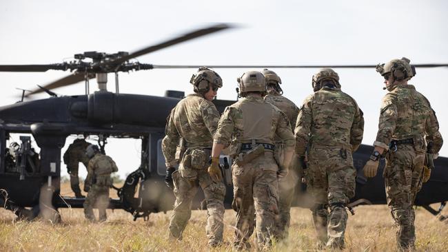 160th Special Operations Aviation Regiment service members training at Royal Australian Air Force Base Tindal, Australia.