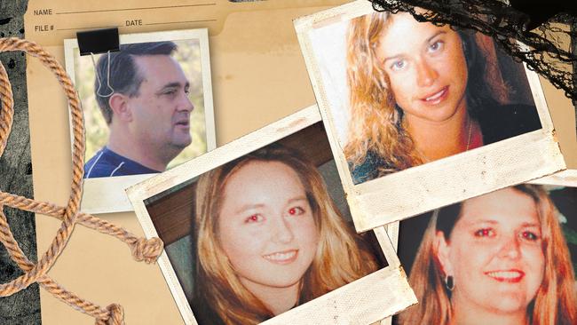 The Claremont murders case: (from left) Bradley Robert Edwards, Sarah Spiers, Ciara Glennon and, Jane Rimmer. 