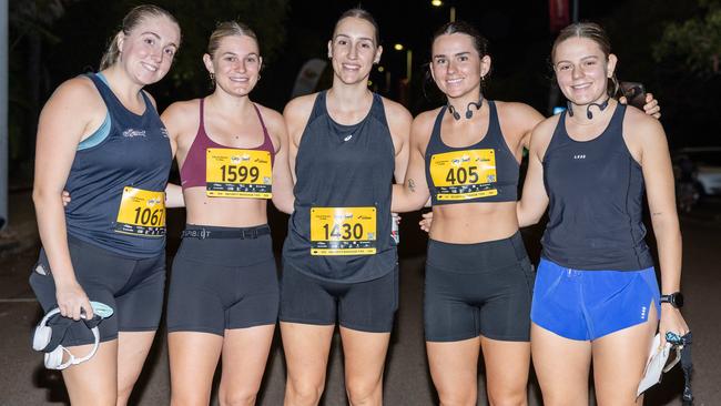 Nightcliff Tigers runs as a record breaking number of runners took part in the 2025 edition of the annual NT City2Surf, Sunday, June 1. Picture: Pema Tamang Pakhrin