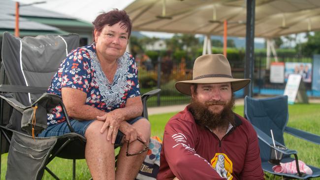 Anita McLean and Shannon McLean at Mackay Gridiron vs Townsville Cyclones at West Tiger Park Walkerston. Saturday 20 January 2024 Picture:Michaela Harlow