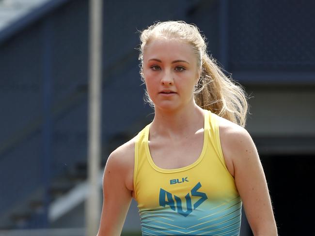 Australian Athletics member Katie Haywardtraining at  Barlow Park preparing for the IAAF World Athletics ChampionshipsPICTURE: ANNA ROGERS