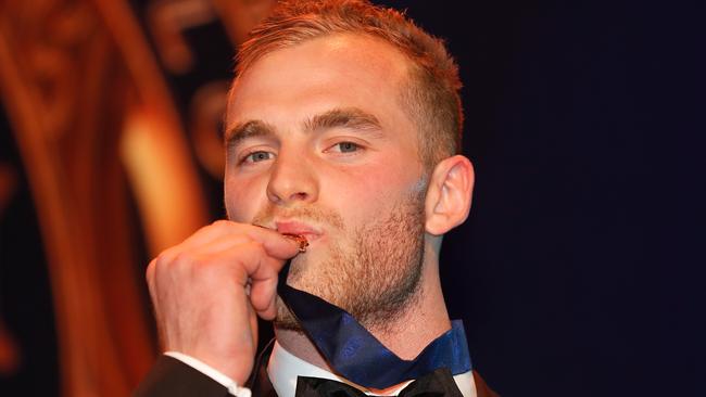 Mitchell after winning the Brownlow. Picture: AFL Media