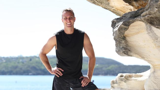 Hanging out at Balmoral Beach last year. Picture: Brett Costello