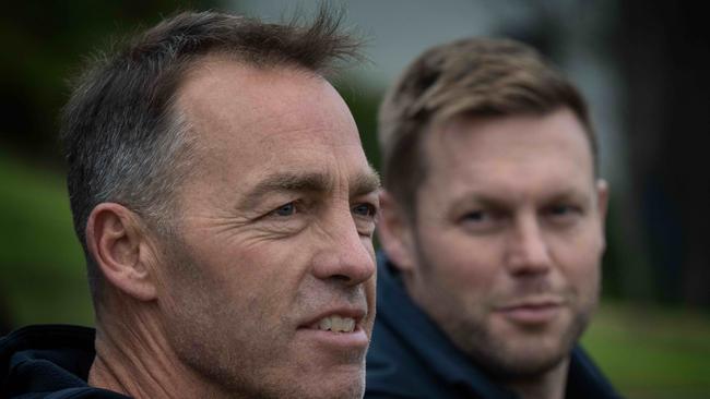 Alastair Clarkson handed over the reins at Hawthorn to Sam Mitchell. Picture: Tony Gough