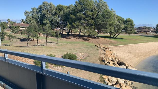 Corcoran Reserve at West Lakes where a new half basketball court is proposed to go. Picture: Paula Thompson