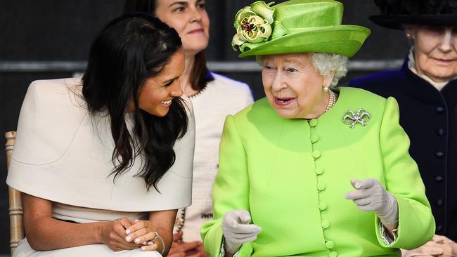 In the book, Harry also revealed that he smoked weed after his first date with Meghan Markle, watched her sex scenes in Suits, and used laughing gas while she was giving birth. Picture: Jeff J Mitchell / Getty Images.