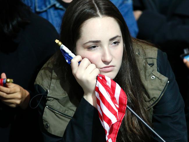 The Democratic nominee’s supporters have all but given up in a dramatic shift in mood. Picture: Kena Betancur/AFP