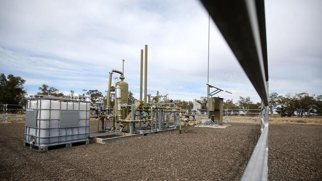 A gas well on the Narrabri gas project. Pic Nathan Edwards.