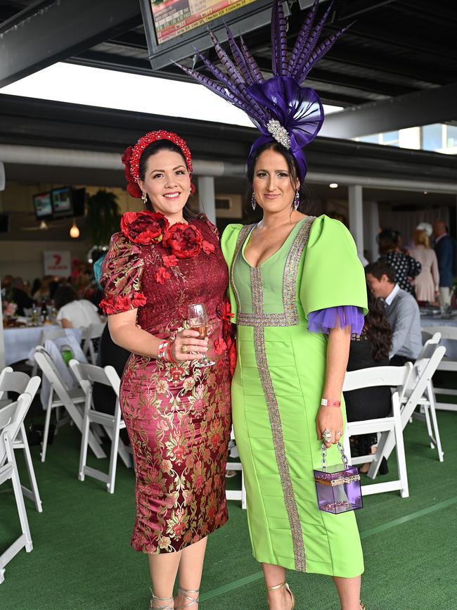 Angela Moriconi and Liana Hastie at the Cairns Cup on Saturday. Photo by Emily Barker