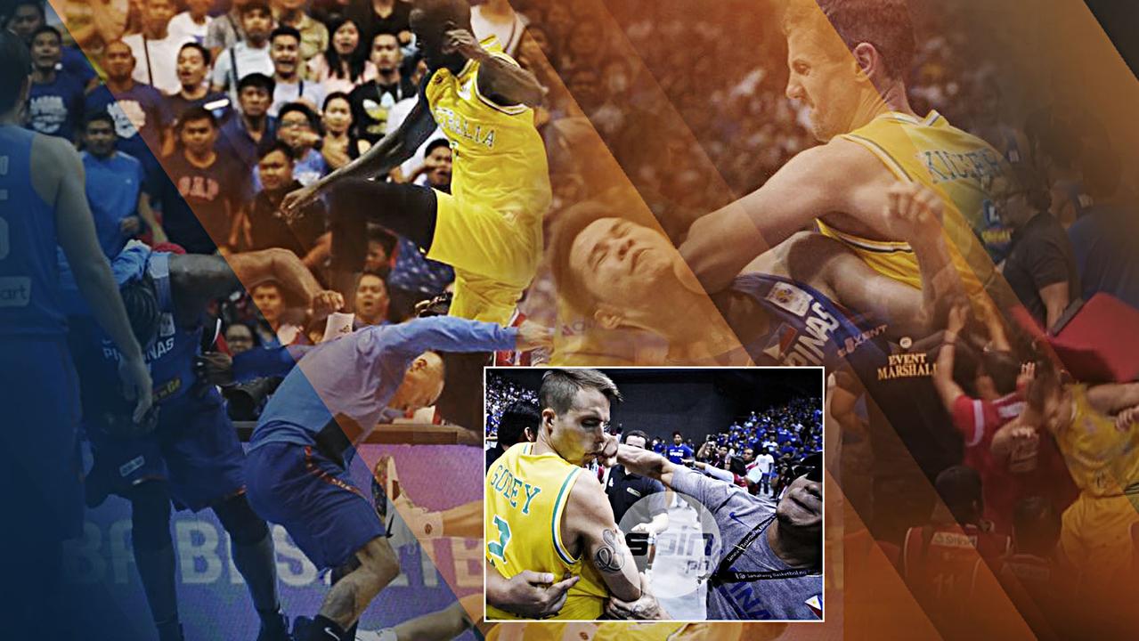 Australian And Philippines Basketball Teams Brawl; Includes Flying Kicks By  Bucks' Thon Maker - Sactown Sports