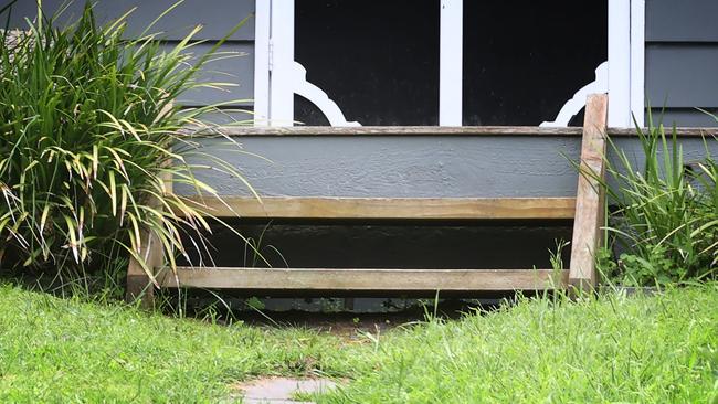 Daniel Andrews says he slipped on these steps at the Sorrento home where he was holidaying with family. Picture: Supplied