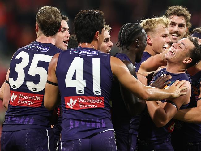 Fremantle was dominant, particularly in midfield, against the Giants.