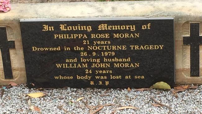 The headstone of William and Philippa Moran. Picture: NSW Police