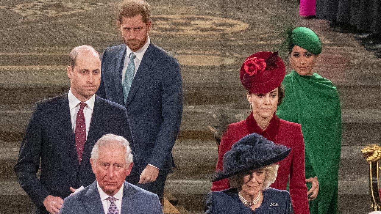 In March 2020, during the Commonwealth Day service, they did not even look at one another. Picture: Phil Harris – WPA Pool/Getty Images