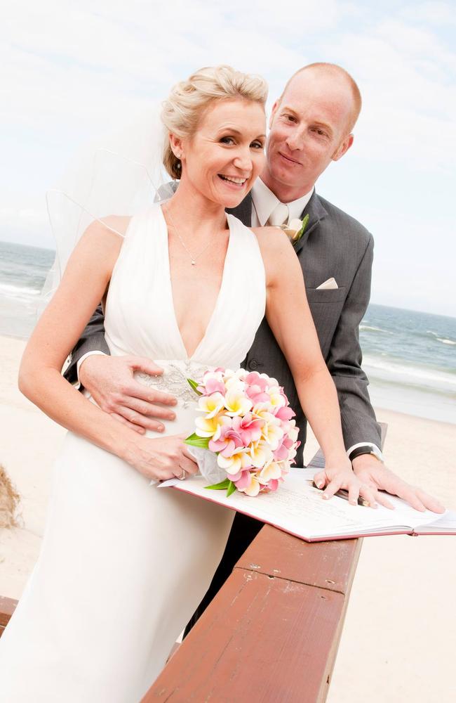 Campbell Andersen and Shannon Andersen on their wedding day. Picture – Facebook.