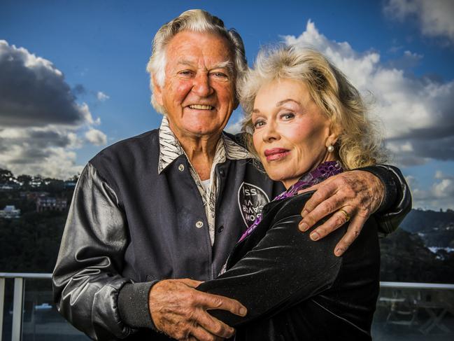 **FEE APPLIES**Bob Hawke and Blanche d'Apulget at their Northbridge home in 2014. Source: Tim Bauer