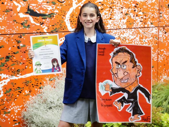 Kids News Junior Journalist of the Year. Year 7 student Madison who attends St MonicaÃ¢â¬â¢s College in Epping, Melbourne has been named the National  Kids News Junior Journalist of the Year. PLEASE NOTE THIS IS EMBARGOED until Friday 1 December . Picture: Ian Currie